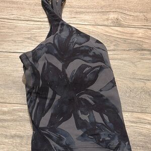 lululemon athletica Black Floral Tank Top